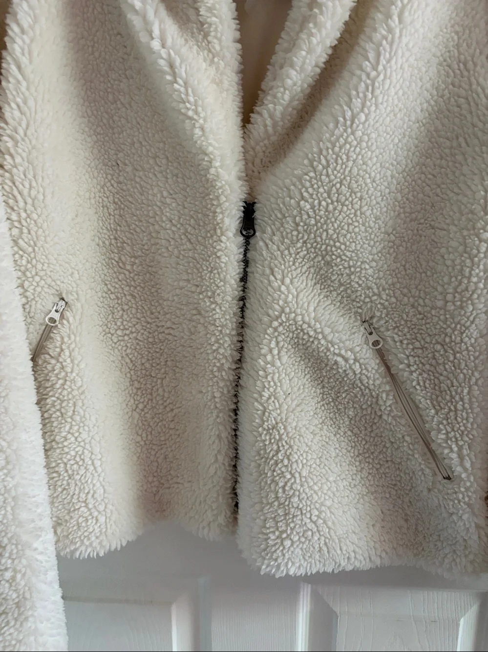 Alo fleece moto Sherpa jacket teddy bear cozy fleece zip size small